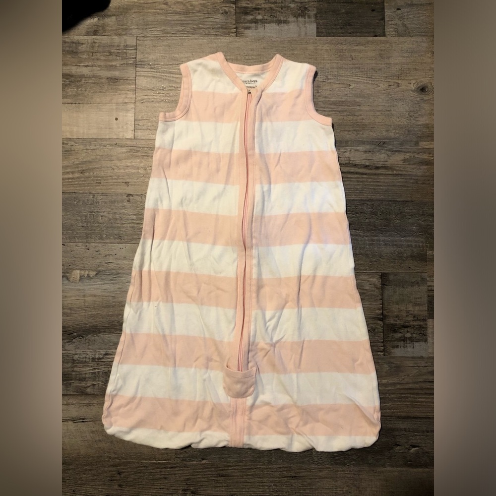 Burts Bees Wearable Blanket 0-6 Months Size Small Organic Cotton Beekeeper